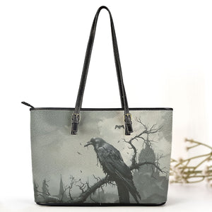 The Raven Gothic Leather Handbag & Wallet Set Dark Literature Inspired