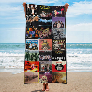 Blondie Beach Towel Album Cover Collage Classic Rock Towel