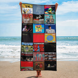 Talking Heads Beach Towel Album Cover Collage Classic Rock Towel