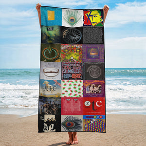 XTC Beach Towel Album Cover Collage Classic Rock Towel