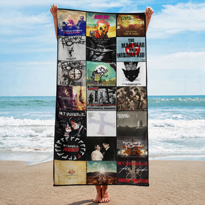 My Chemical Romance Beach Towel Album Cover Collage Classic Rock Towel