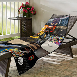 Pear Jam Beach Towel Album Cover Collage Classic Rock Towel