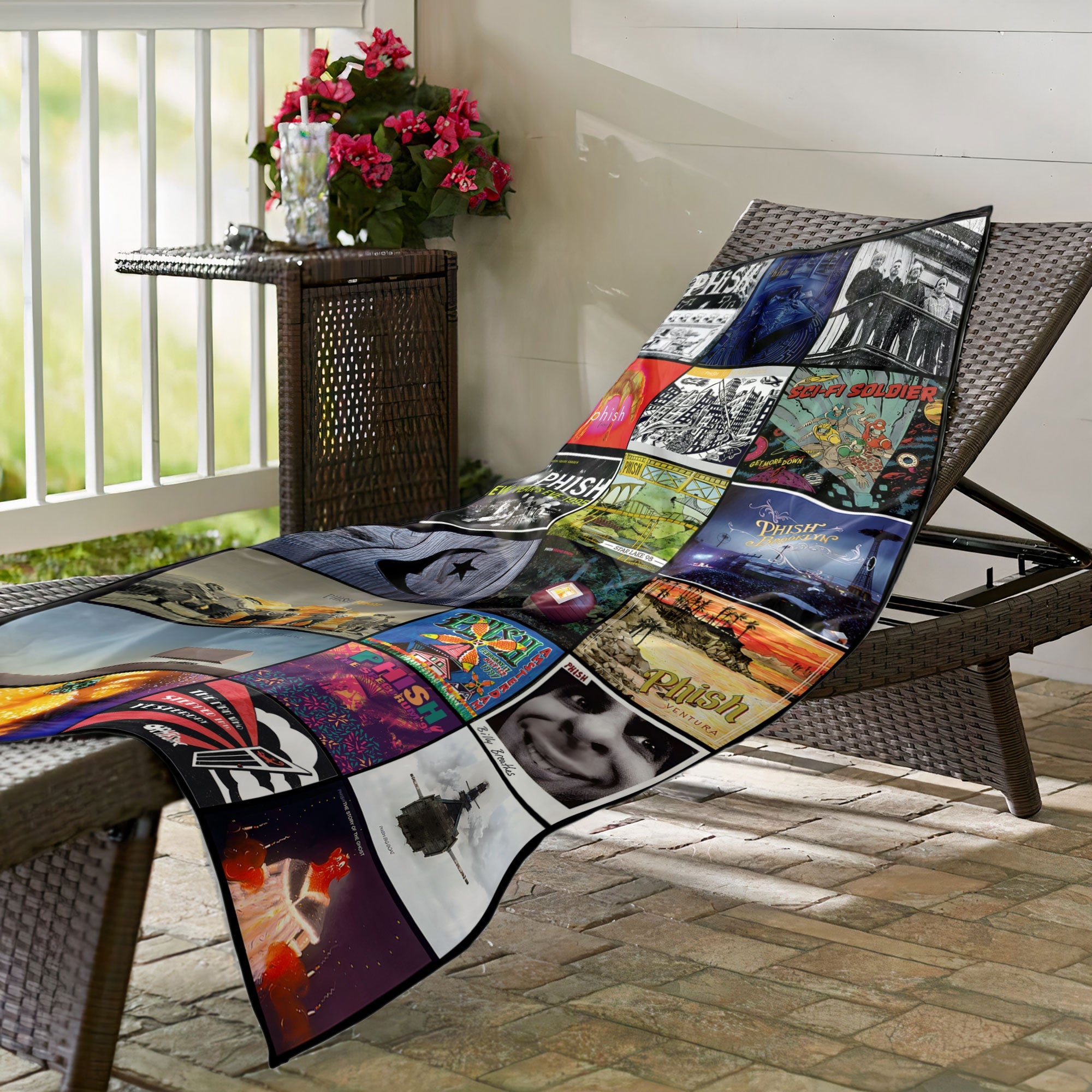 Phish Beach Towel Album Cover Collage Classic Rock Towel