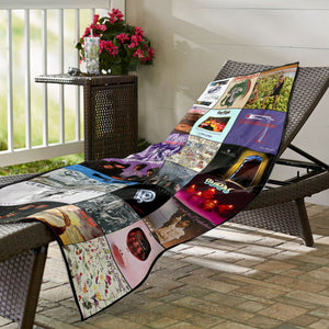 Deep Purple Beach Towel Album Cover Collage Classic Rock Towel