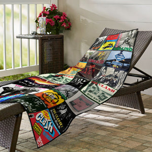 The Clash Beach Towel Album Cover Collage Classic Rock Towel