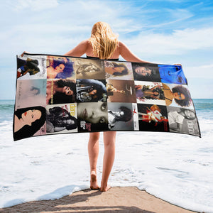 Diana Ross 2 Beach Towel Album Cover Collage Classic Pop And Rock Towel