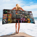 Ghost Beach Towel Album Cover Collage Classic Rock Towel