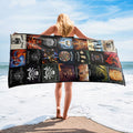 Motörhead Beach Towel Album Cover Collage Classic Rock Towel