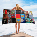 Talking Heads Beach Towel Album Cover Collage Classic Rock Towel