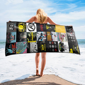 Twenty One Pilots Beach Towel Album Cover Collage Classic Rock Towel