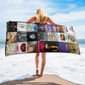 Deep Purple Beach Towel Album Cover Collage Classic Rock Towel