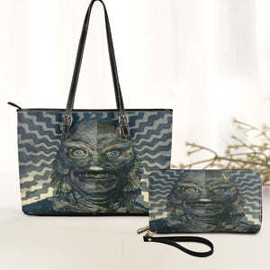 Creature from the black lagoon horror Leather Handbag Wallet Set