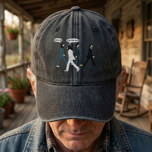 Abbey Road Denim Dad Cap Iconic Walk ( With BOX)