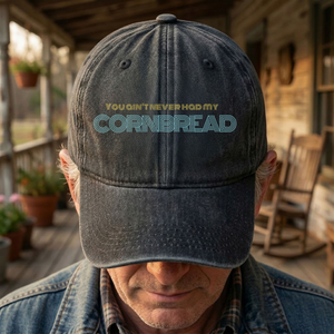 Dave Matthews Band Cornbread Lyrics Denim Cap Retro Music Cap Gift For Dad (With Box)