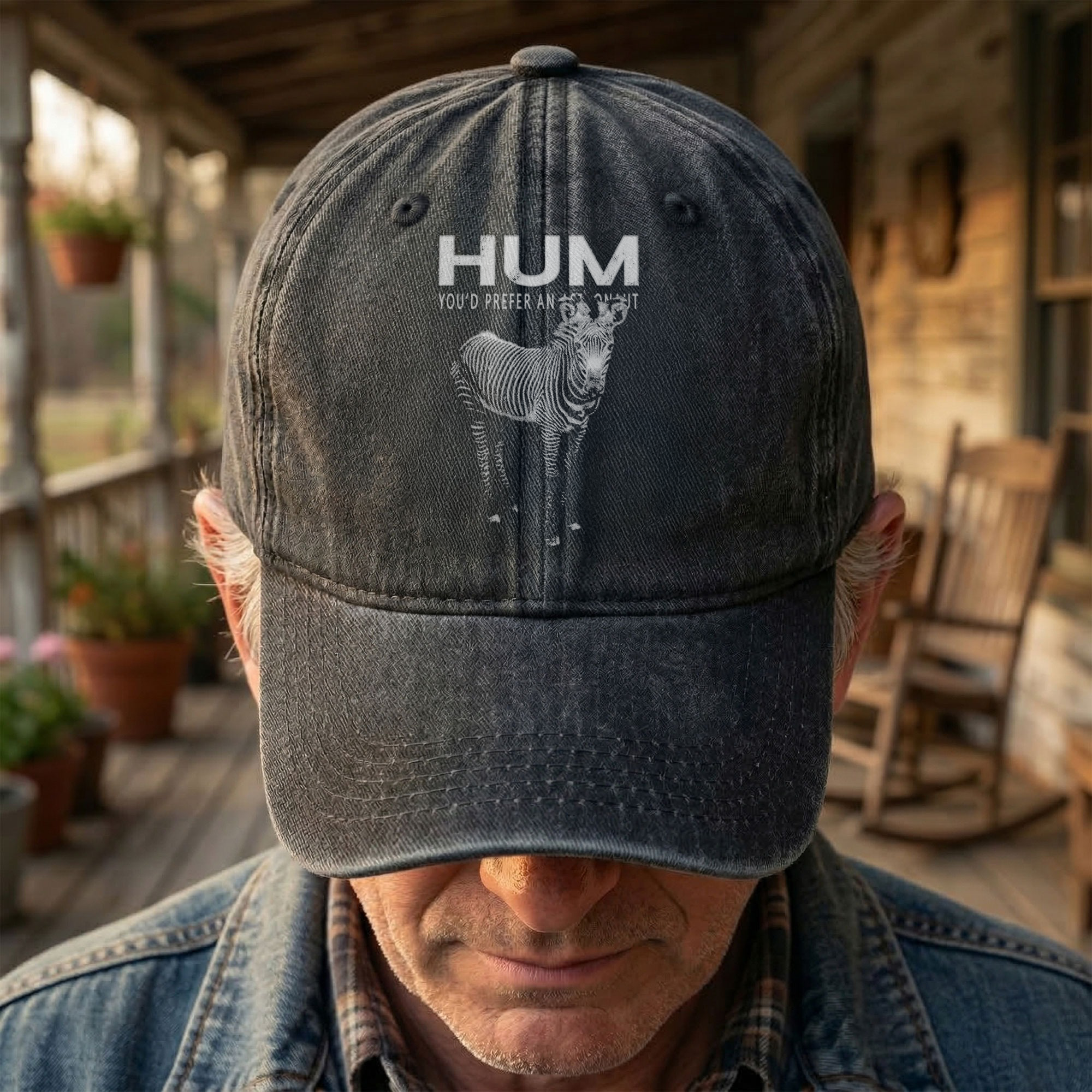 Hum You’d Prefer An Astronaut Vintage Dad Hat Indie Rock Washed Cotton Cap Gift For Dad (With Box)