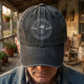 Avenged Sevenfold Deathbat Logo Denim Cap Retro Vintage Dad Cap Gift For Dad (With Box)