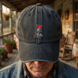 Still Grateful Lightning Guitar Dad Hat Vintage Rock Spirit Cap