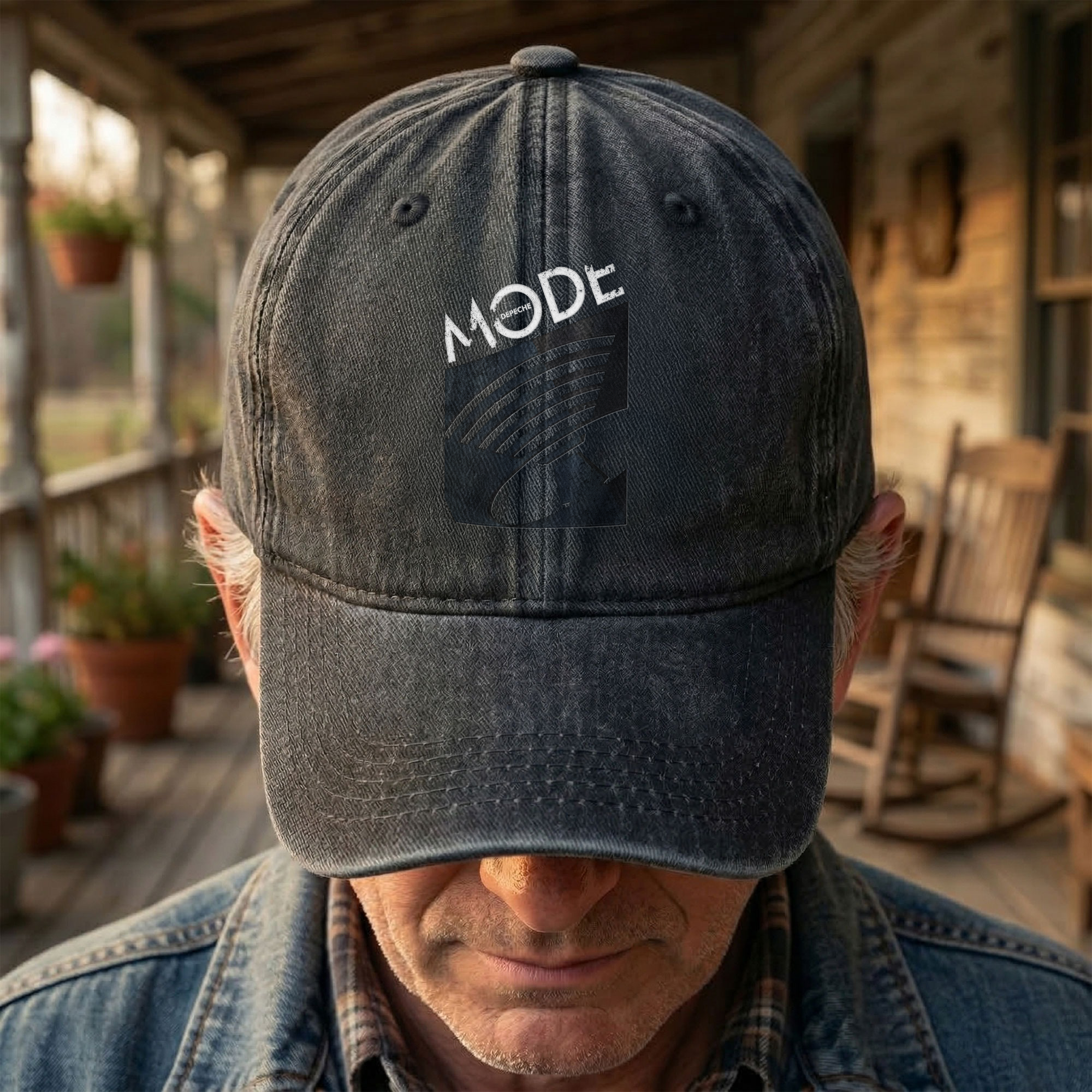 Depeche Mode Music for the Masses Denim Cap Vintage Depeche Mode Band Album Merch Gift for Dad (With Box)