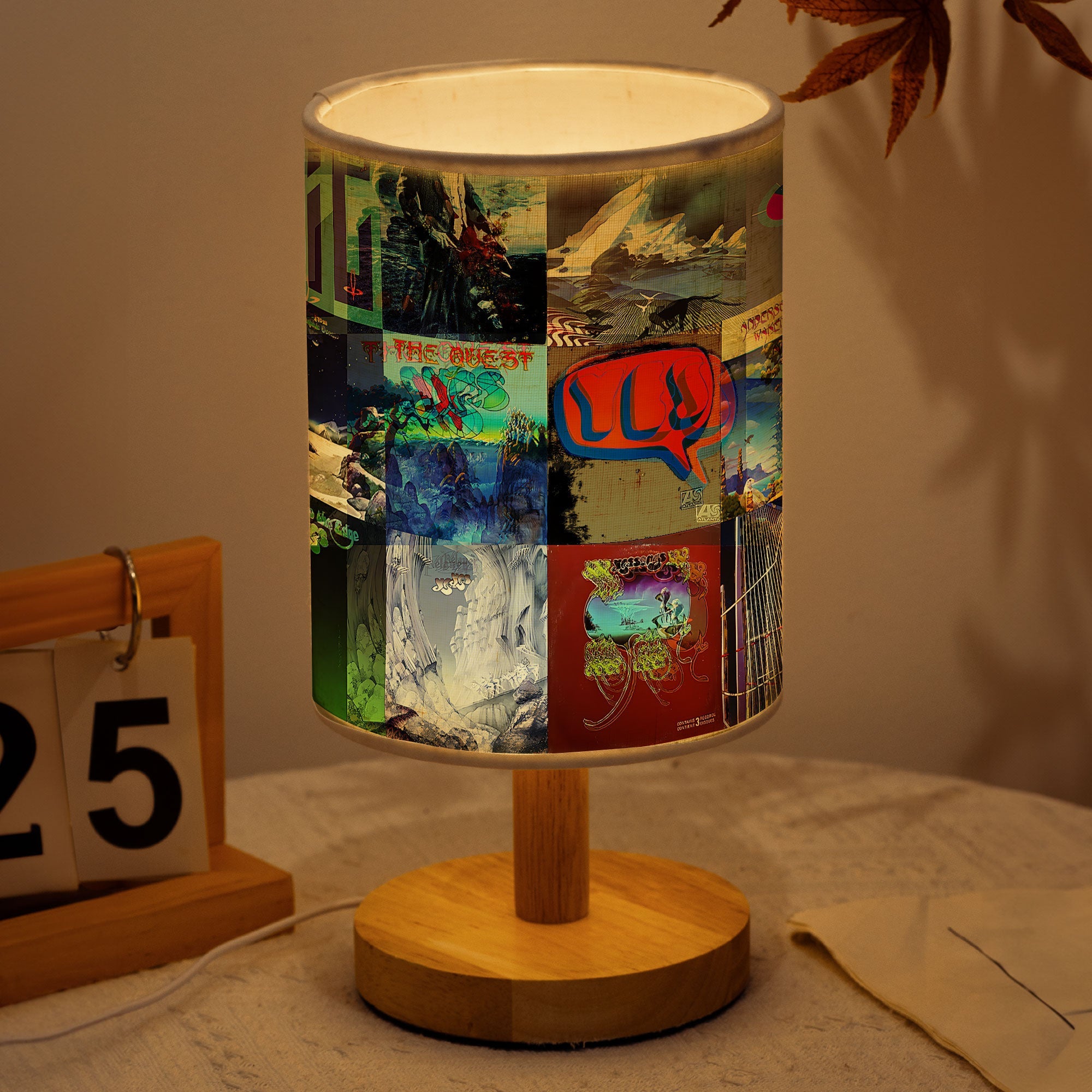 YES Album Fabric Lamp Progressive Rock Decorative Light