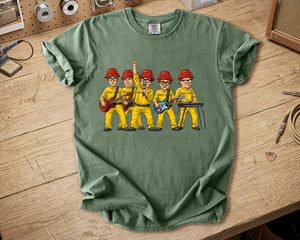 DEVO Comfort Colors Tee Band Members Red Energy Dome Tribute New Wave Rock Shirt