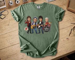 The Rolling Stones Comfort Colors Tee Mick Jagger Keith Richards Band Members Tribute Classic Rock Shirt