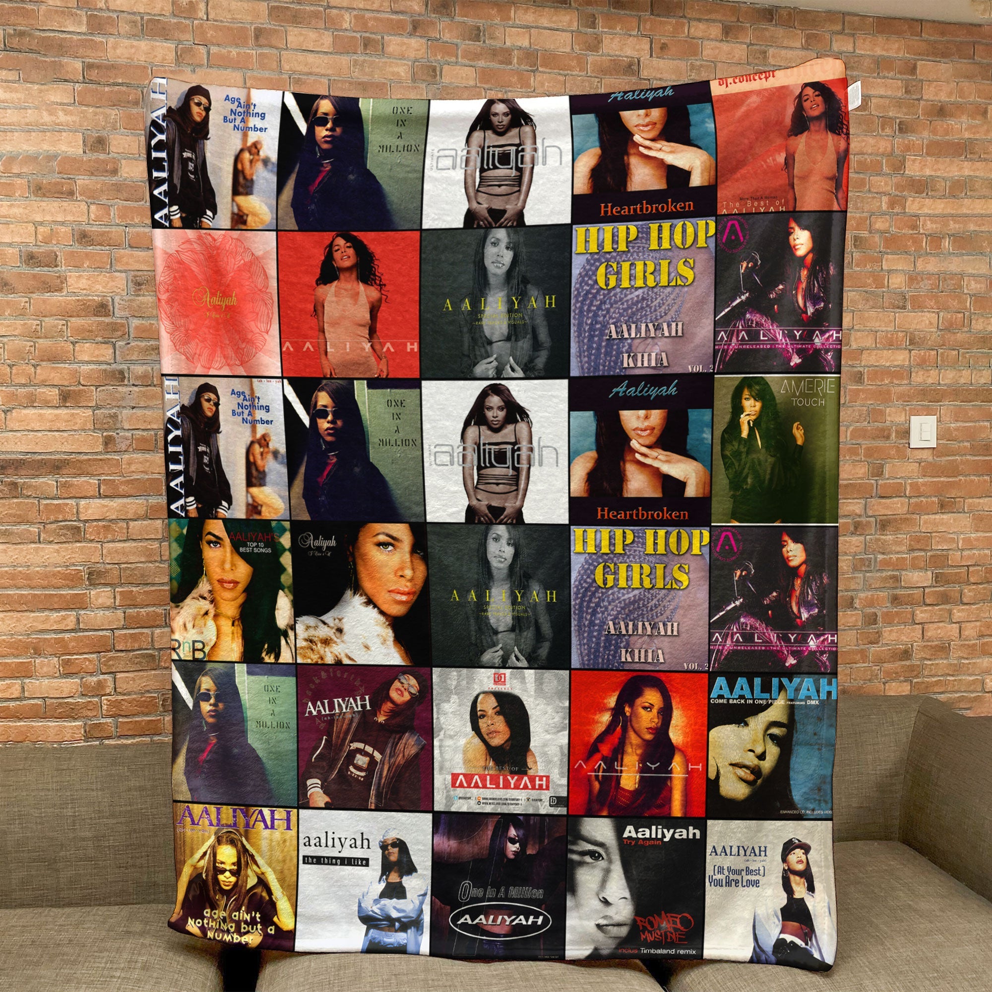 Aaliyah Sherpa Blanket A Timeless Tribute to the Princess of R&B