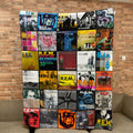 R.E.M. Sherpa Blanket Classic Album Cover Collage Gift for Indie & Alt-Rock Fans