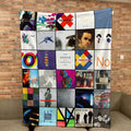 New Order Sherpa Blanket Iconic Album Cover Collage for True Synth-Pop & Post-Punk Fans