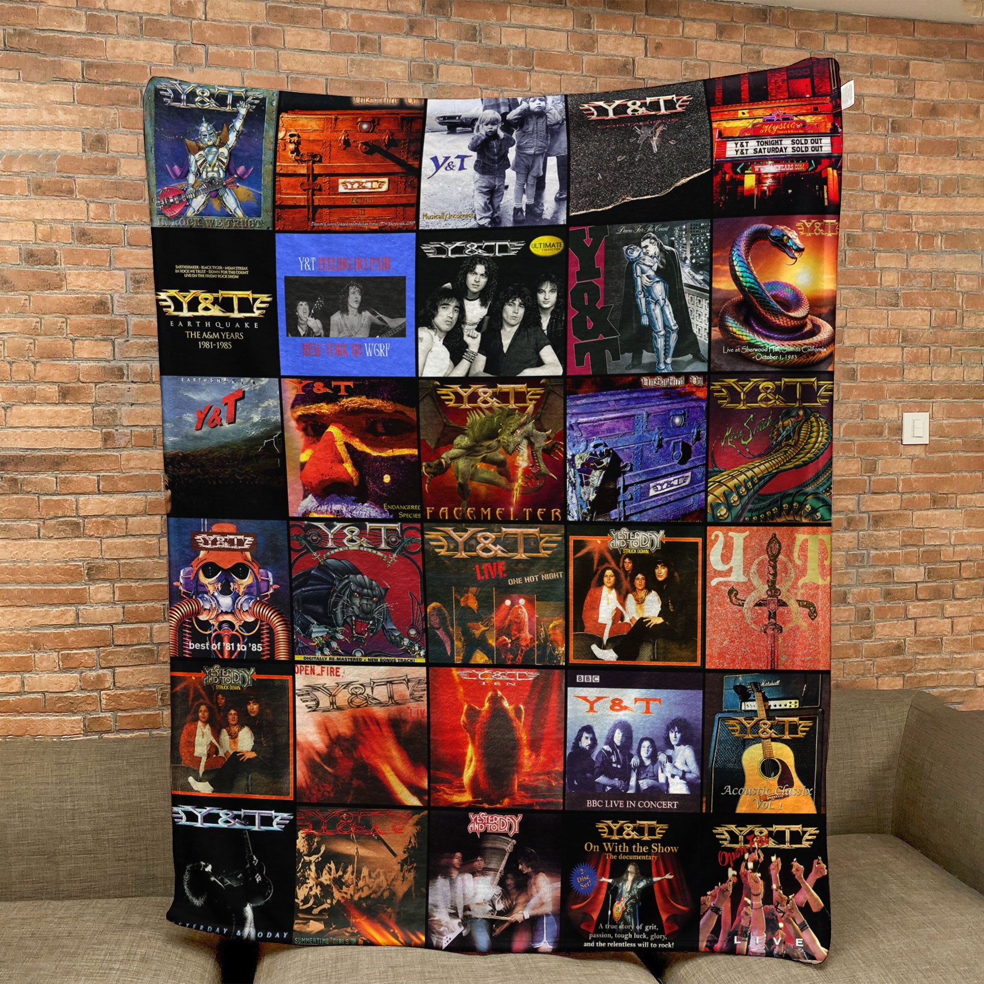 Y&T Sherpa Blanket A Hard-Rock Legacy Tribute for True Fans