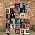 Debby Boone Sherpa Blanket Classic Album Cover Collage Gift for Timeless Music Fans
