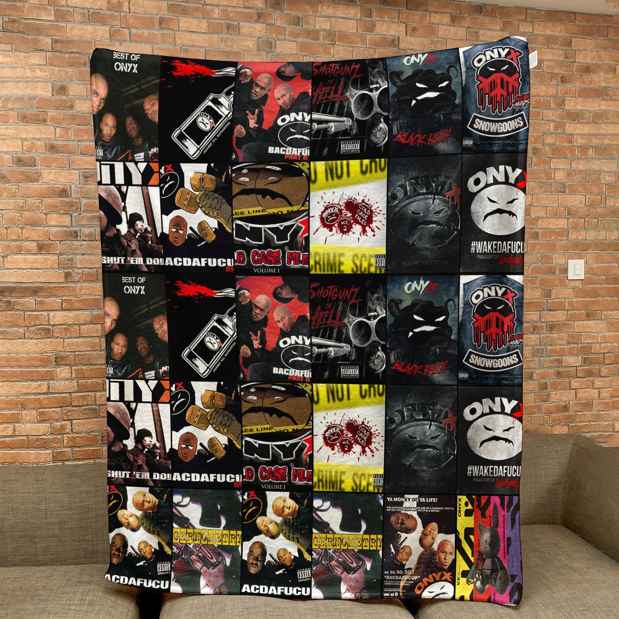Onyx Sherpa Blanket A Gritty, Old-School Hip-Hop Tribute for Real Fans