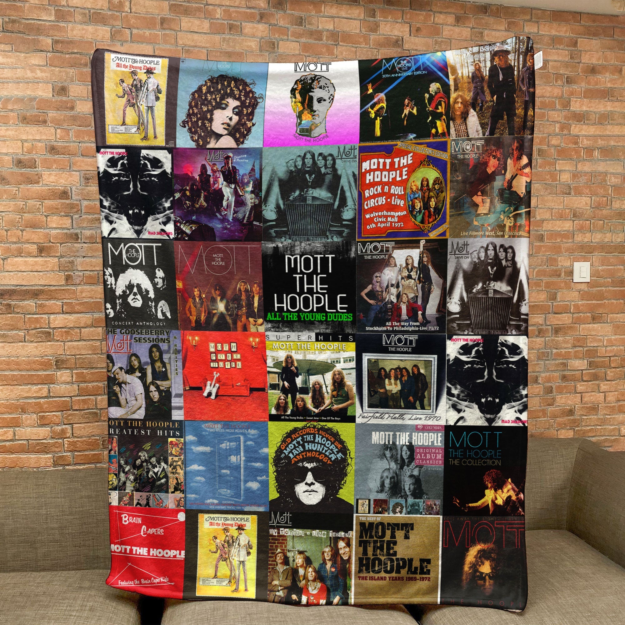 Mott the Hoople Sherpa Blanket A Nostalgic Tribute for True Rock Lovers