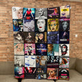 Madonna Sherpa Blanket Album Cover Collage Pop Icon Throw Blanket