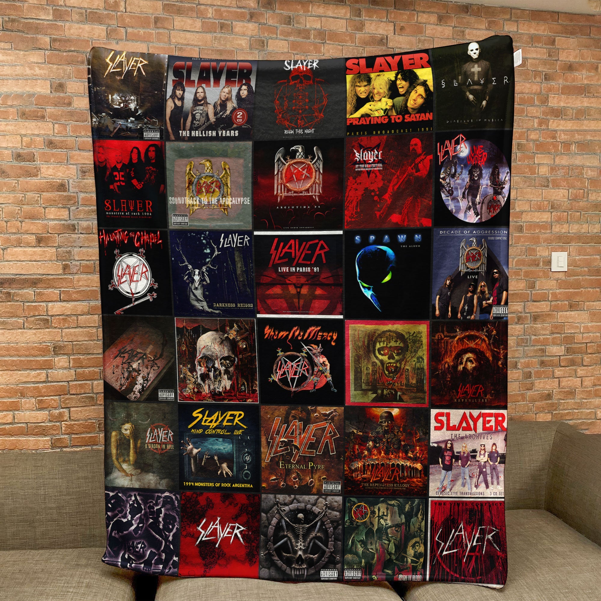 Slayer Sherpa Blanket A Fierce Tribute to Metal Legends