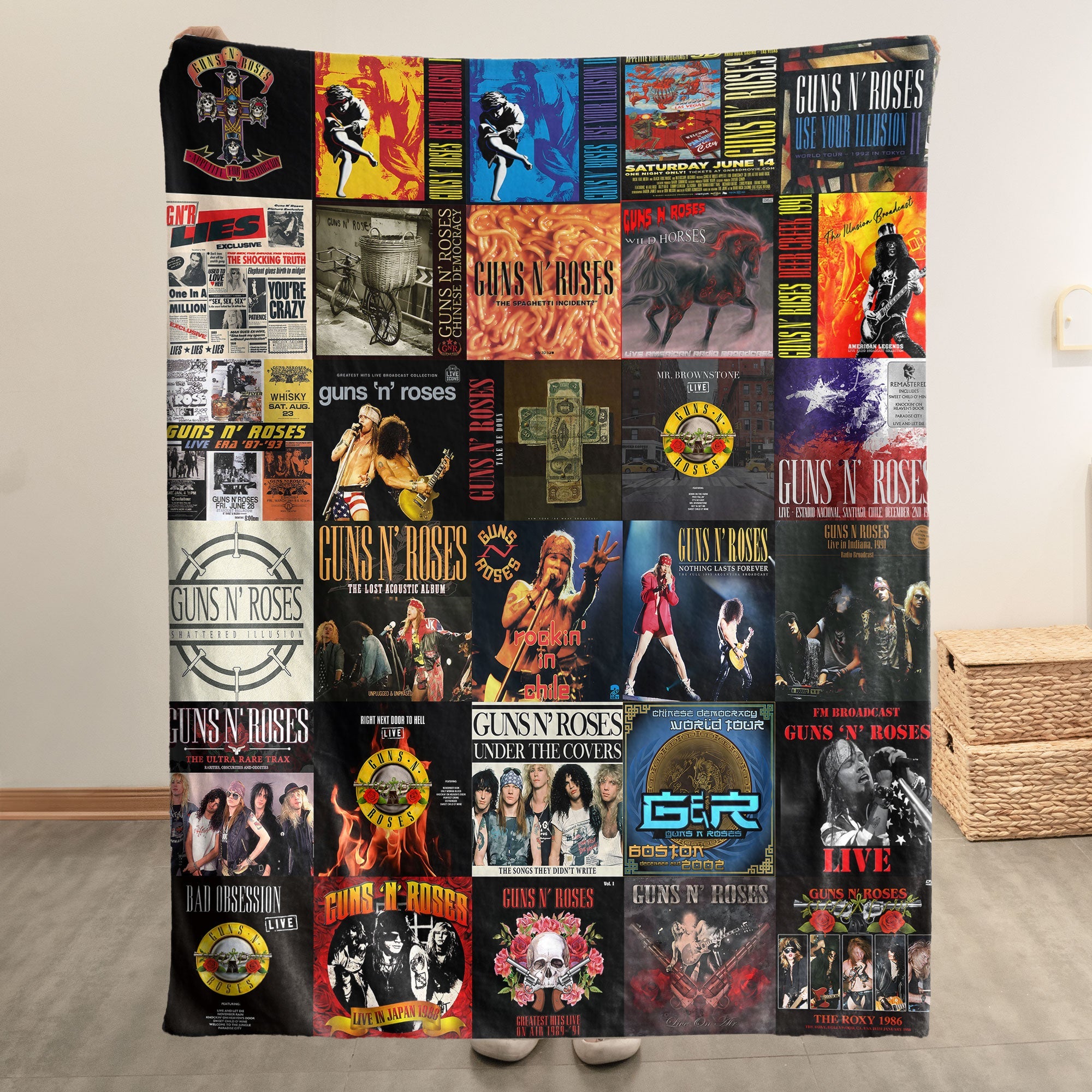 Guns N’ Roses Sherpa Blanket A Loud, Wild Flashback to Rock’s Most Explosive Era