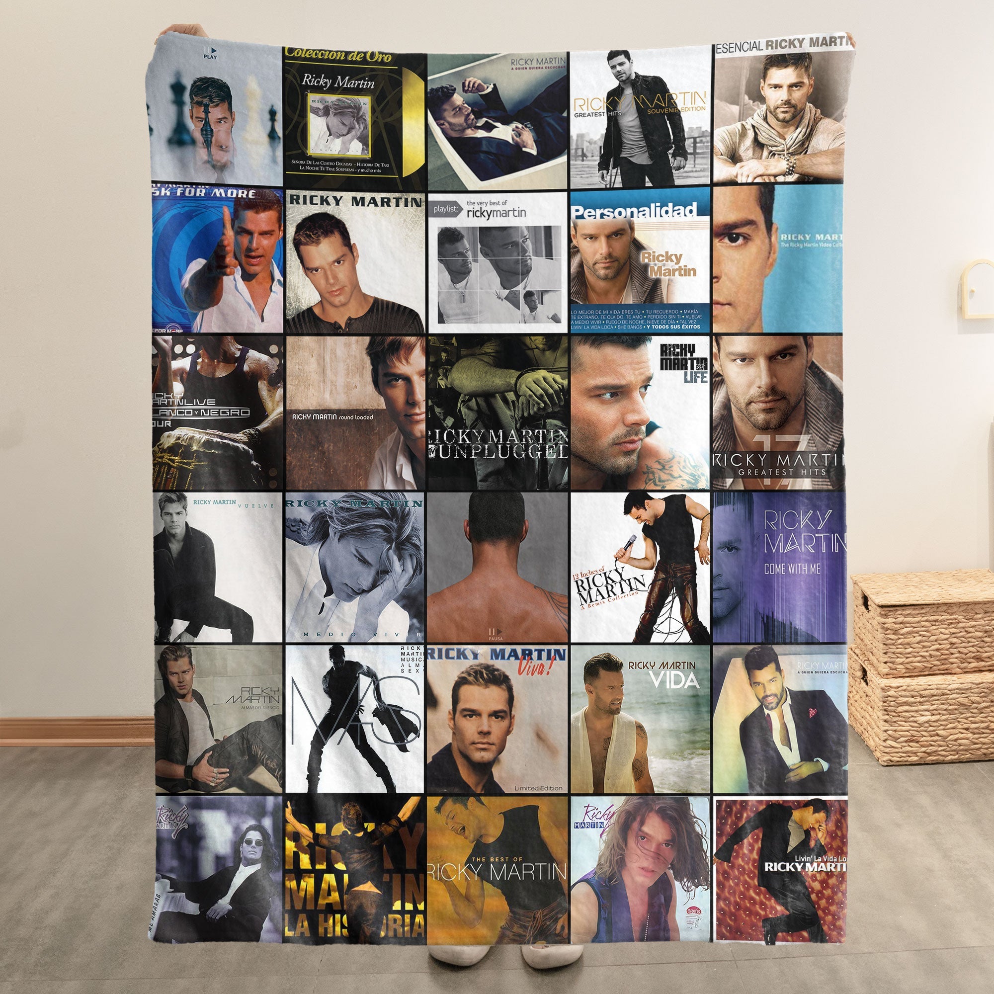 Ricky Martin Sherpa Blanket A Vibrant Pop Icon Tribute for True Fans