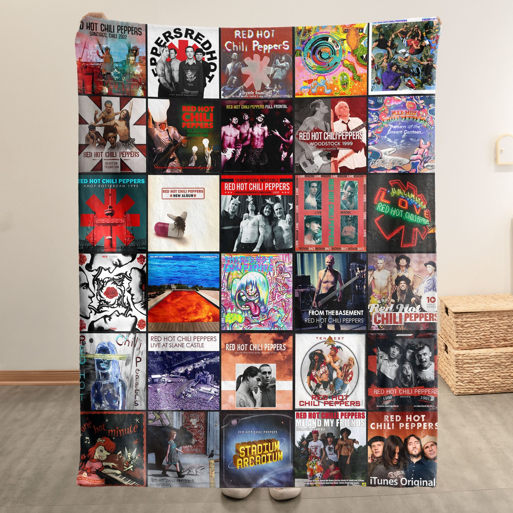 Red Hot Chili Peppers Sherpa Blanket A Colorful Tribute to Funk-Rock Legends