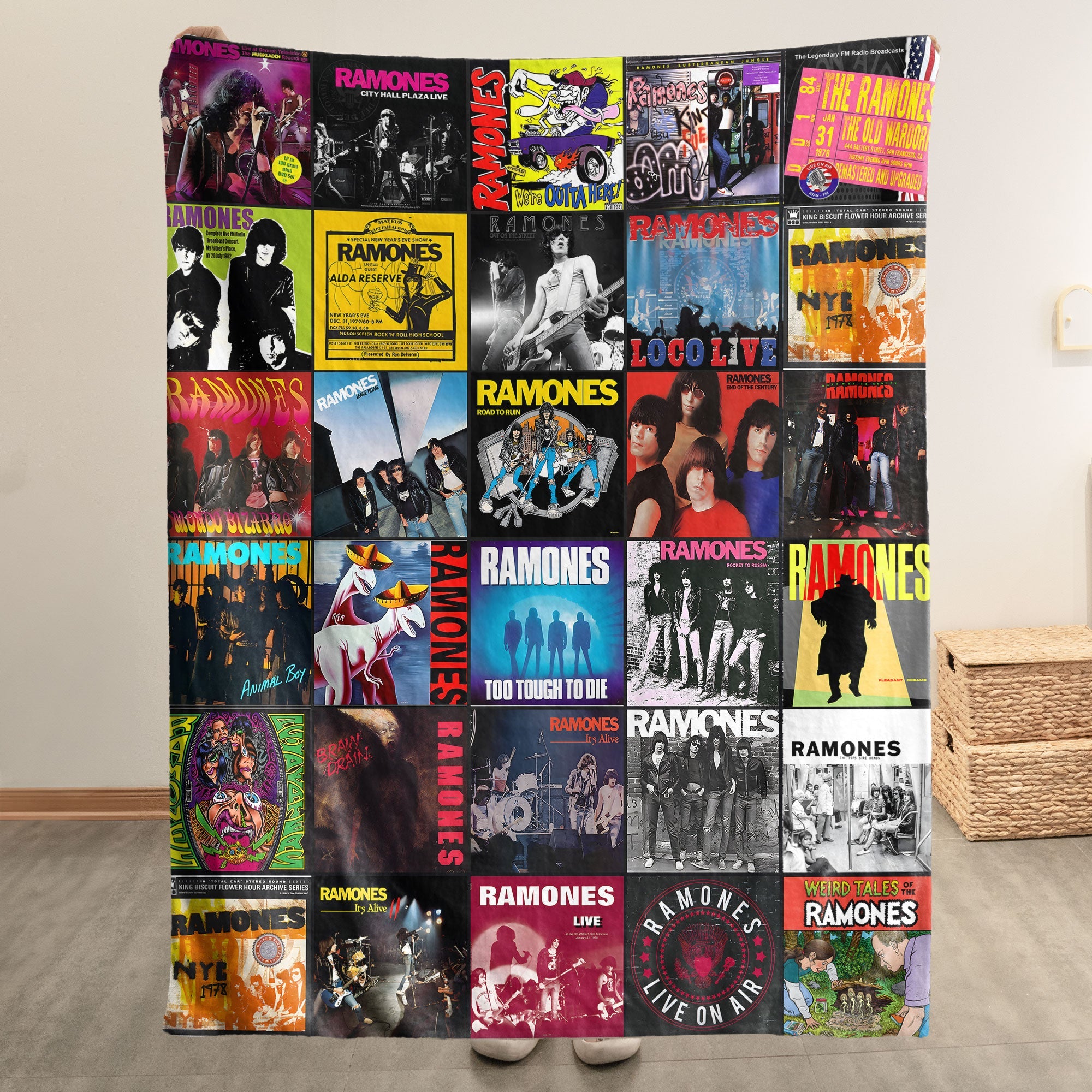 Ramones Sherpa Blanket A Punk Rock Time Machine for True Fans