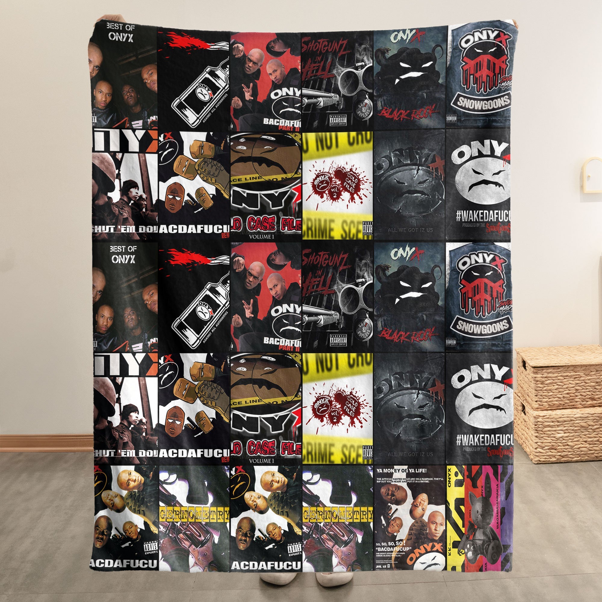 Onyx Sherpa Blanket A Gritty, Old-School Hip-Hop Tribute for Real Fans