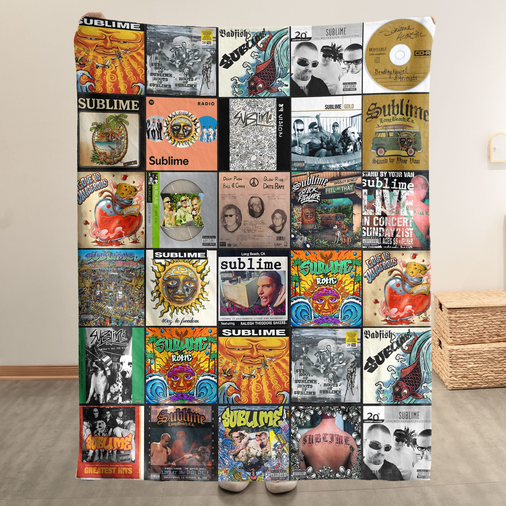 Sublime Sherpa Blanket A Laid-Back Tribute to Long Beach Legends
