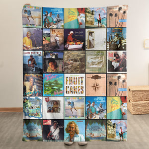 Jimmy Buffett Sherpa Blanket A Cozy Escape to Island Time