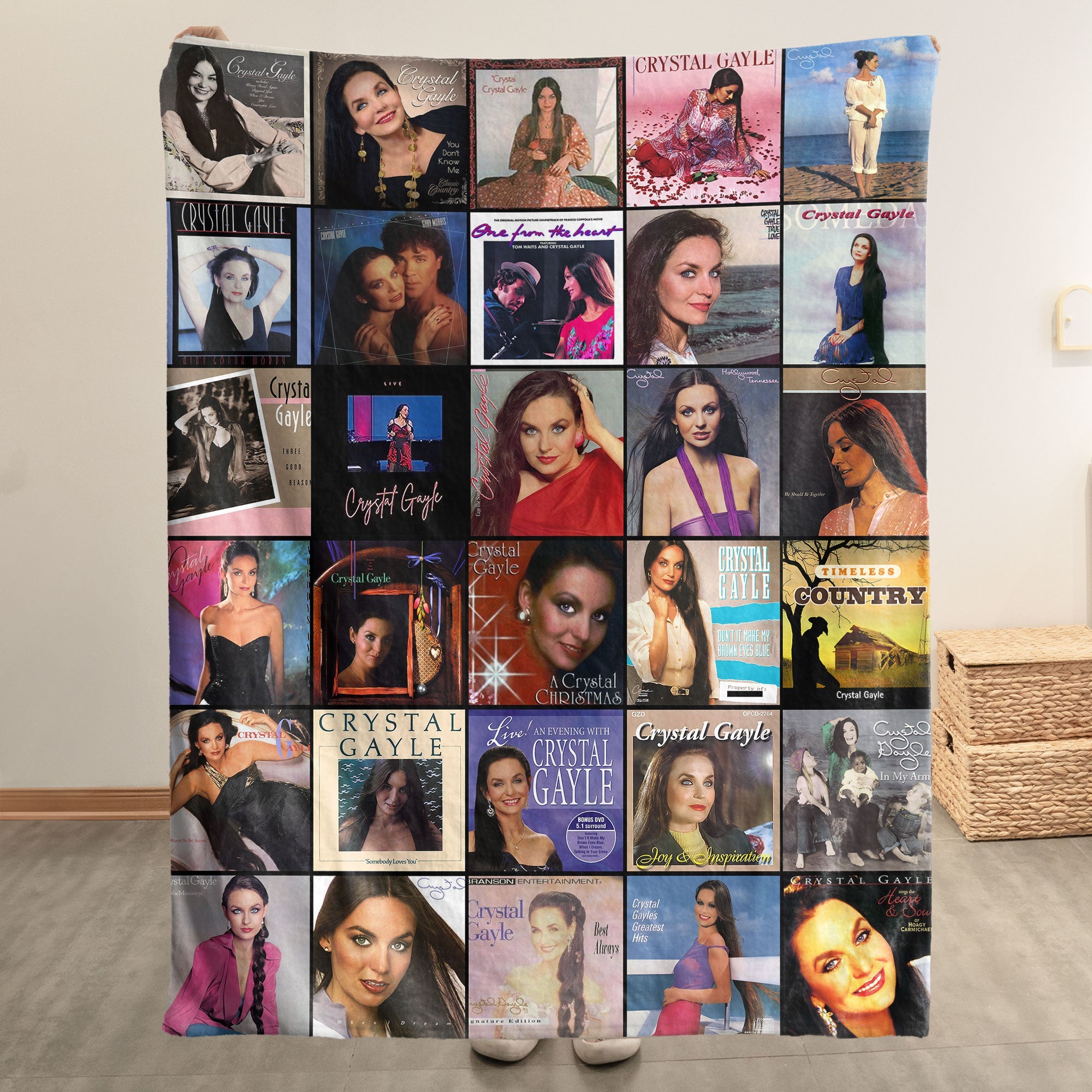 Crystal Gayle Sherpa Blanket A Classic Country Legend Tribute for Cozy Nights