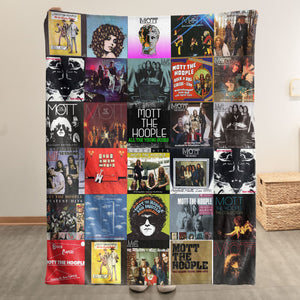Mott the Hoople Sherpa Blanket A Nostalgic Tribute for True Rock Lovers