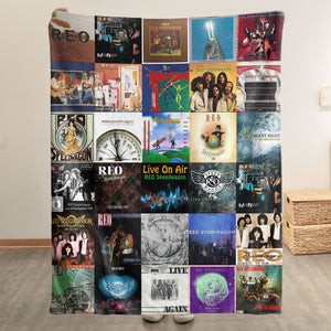REO Speedwagon Sherpa Blanket A Warm Throwback to Rock’s Golden Moments