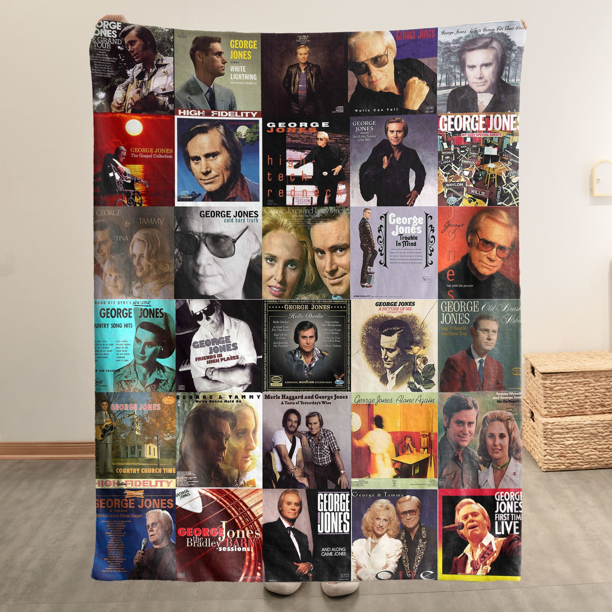 George Jones Sherpa Blanket A Country Legend Remembered