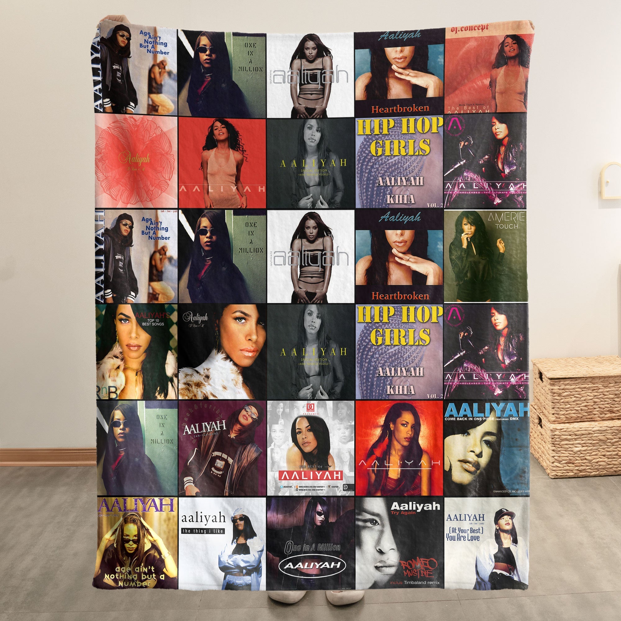 Aaliyah Sherpa Blanket A Timeless Tribute to the Princess of R&B
