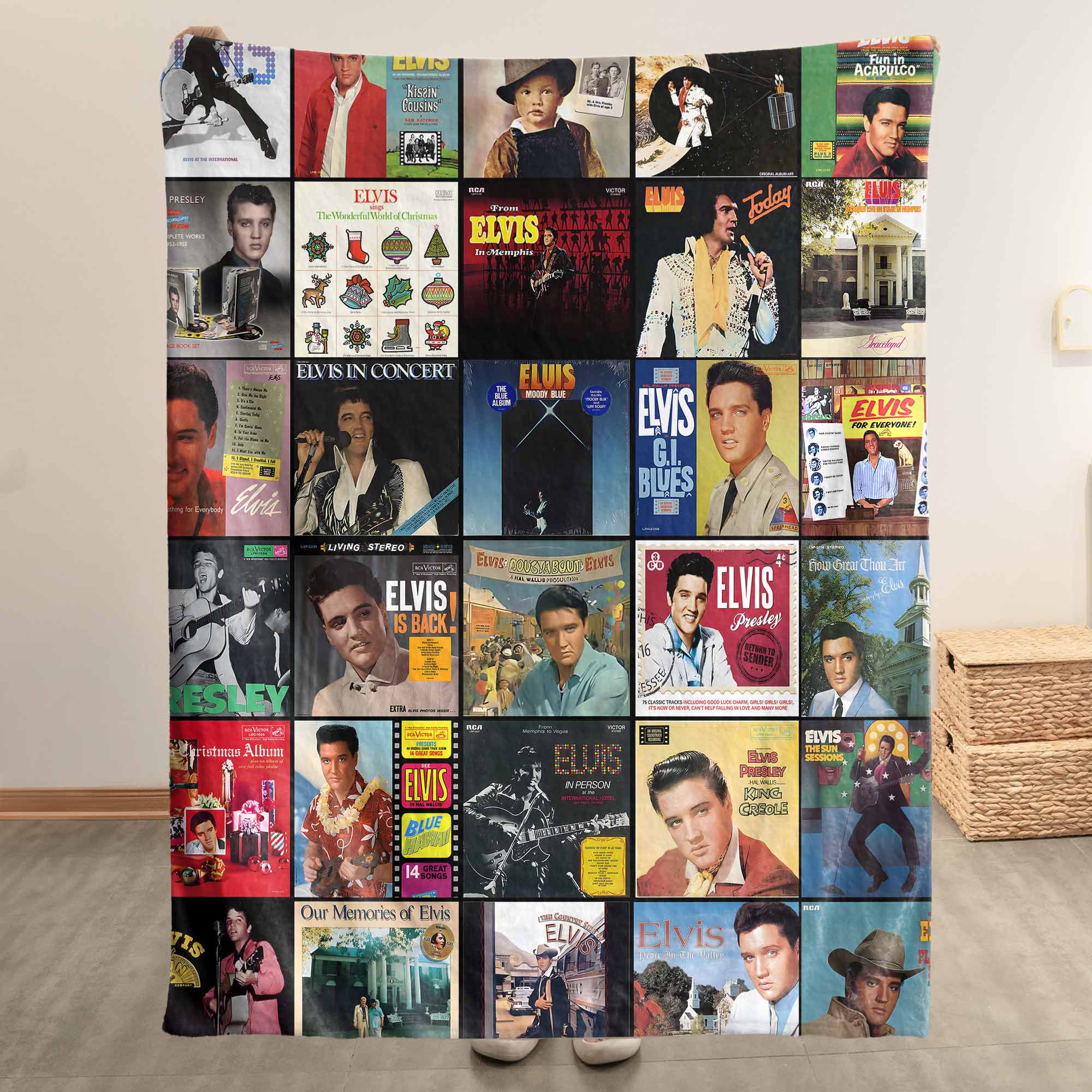 Elvis Presley Sherpa Blanket A Cozy Tribute to the King of Rock ’n’ Roll