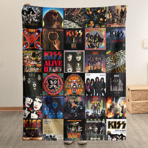 KISS Sherpa Blanket A Rock & Roll Hall-of-Fame Tribute for Superfans