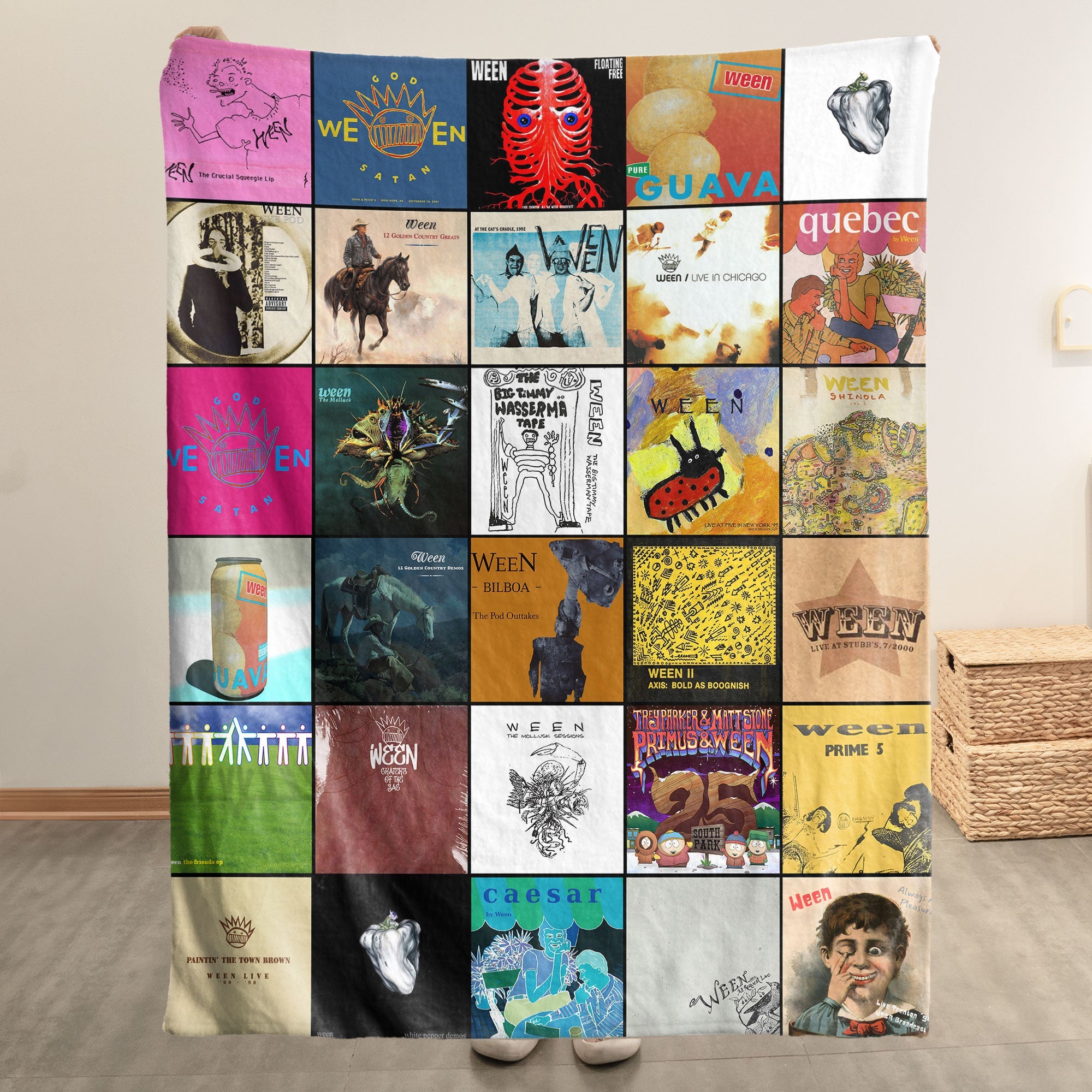 Ween Sherpa Blanket A Nostalgic Trip Through Every Era