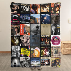 Bon Jovi Sherpa Blanket A Warm Throwback to Rock Anthems That Never Faded